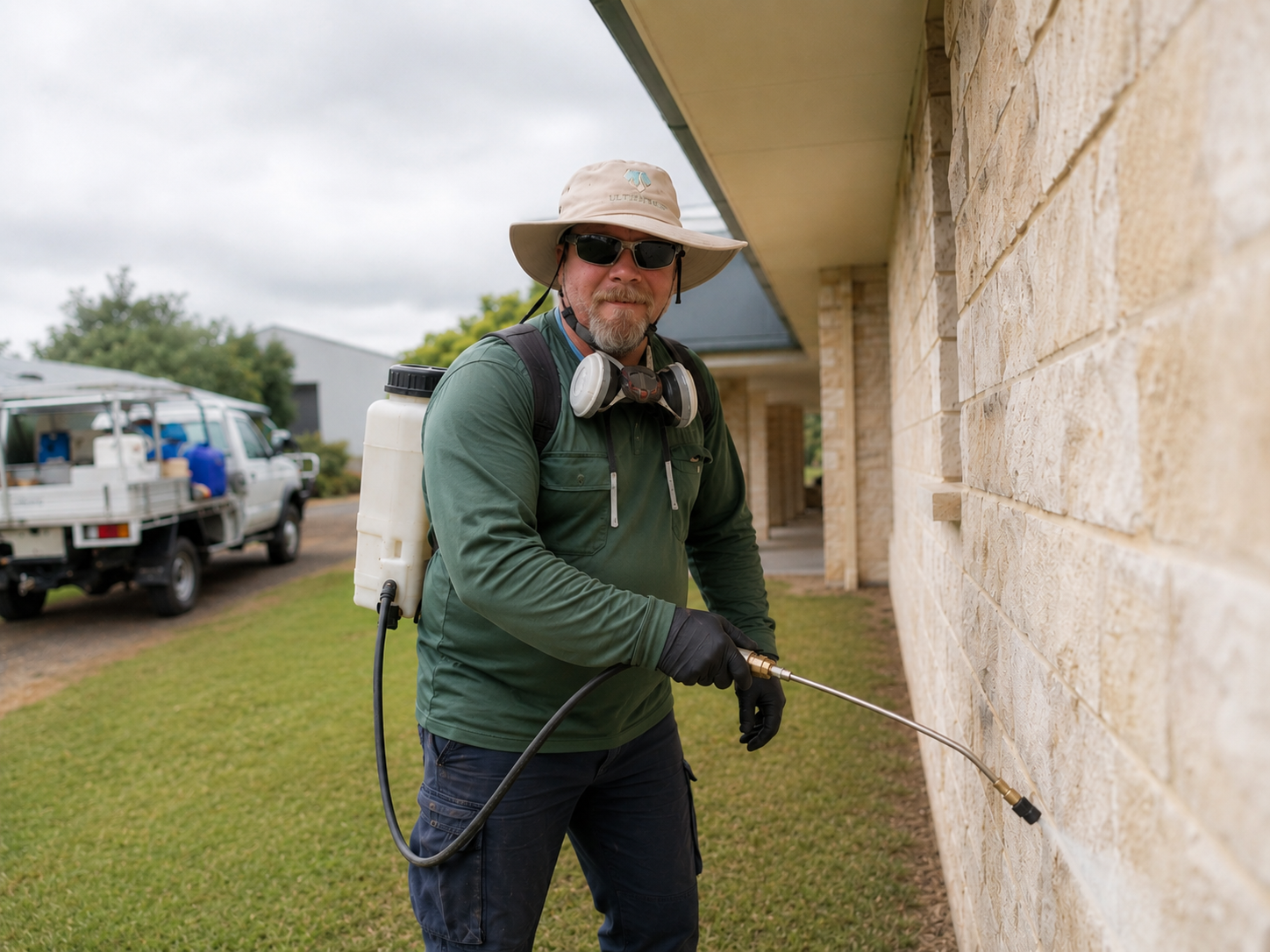 Onpoint technician inspecting a Queensland home